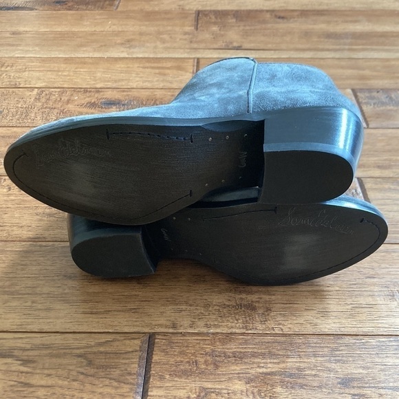 Sam Edelman Petty Ankle Boot Bootie Gray Suede Size 6.5 - Picture 12 of 13